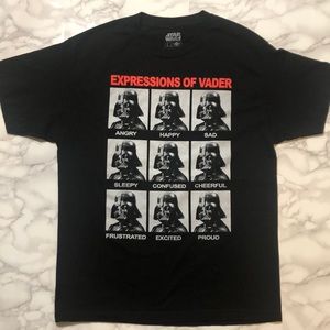 Darth Vader Expressions Man T-Shirt Starwars Large
